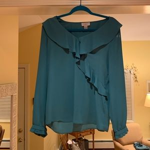 Teal blouse